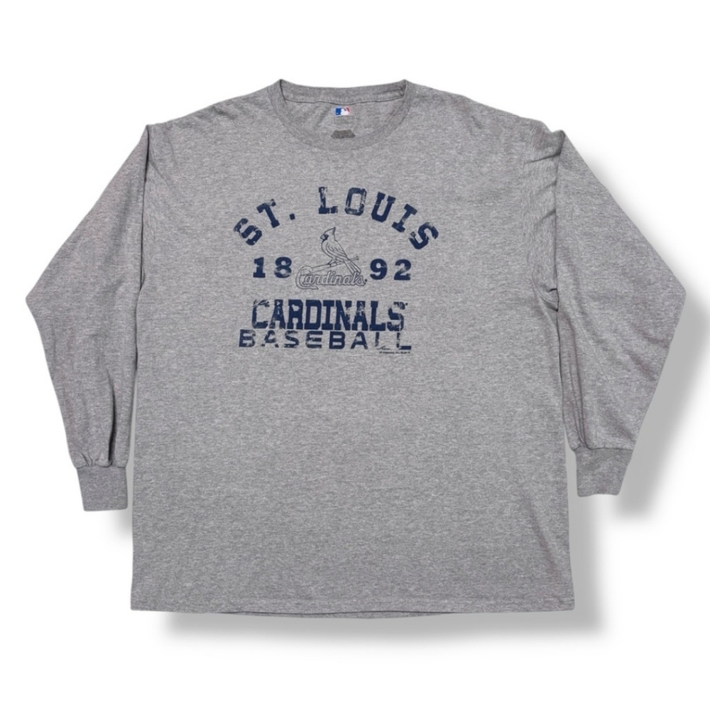 MLB GENUINE MERCHANDISE Crew Neck St. Louis Cardinals Shirt Weathered Graphics